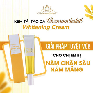 Combo kem tái tạo, kem hồng sâm và sữa rửa mặt chamomileskill hàng chuẩn