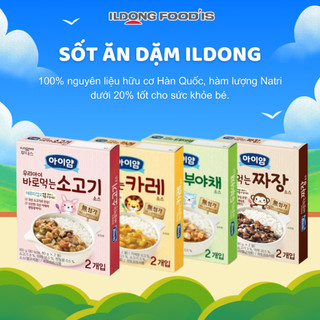 Sốt ăn dặm hữu cơ Sốt trộn cơm ILDONG Food'is Hàn Quốc cho bé từ 12m ăn dặm