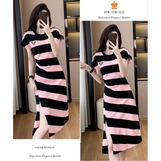 Đầm body thun sọc cao cấp