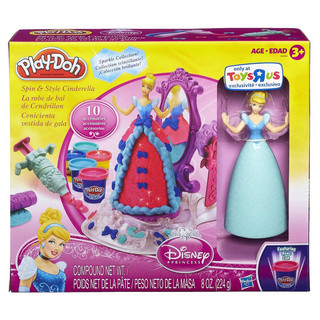 Set đất sét bột nặn Playdoh Spin & Style Cinderella.