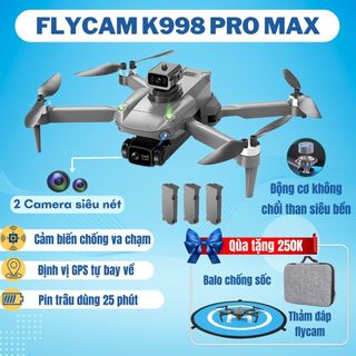 Máy Bay Flycam Mini Camera K998 Max Cảm Biến Chống Va Chạm, Máy Bay Điều Khiển Từ Xa 4 Cánh