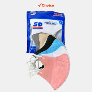 Khẩu trang 5D Mask Vinapro SC69-52 màu trắng 100 chiếc