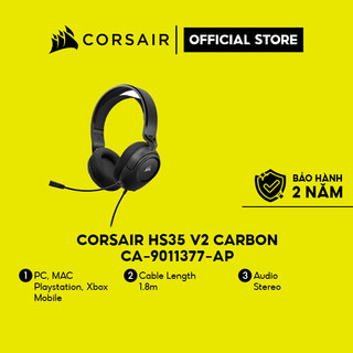 Tai nghe Corsair HS35 V2 Stereo Carbon  CA-9011377-AP