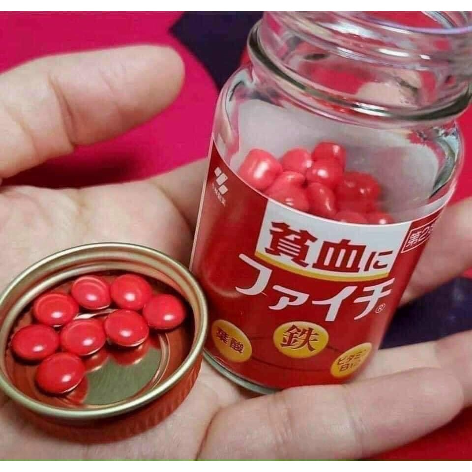 Viên uống bổ máu Faichi Kobayahi Nhật Bản giảm hoa mắt chóng mặt đau đầu khi thiếu máu hộp 120 viên