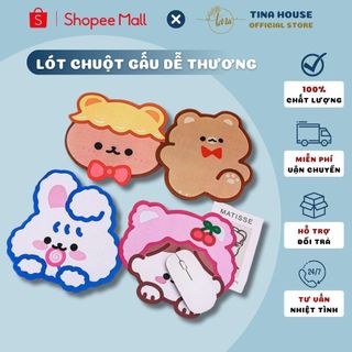 Miếng Lót Chuột Silicon Chống Trượt Không Thấm Nước - Bàn Di Chuột Pad Chuột In Họa Tiết Dễ Thương - Lót Chuột Dễ Vệ Sin