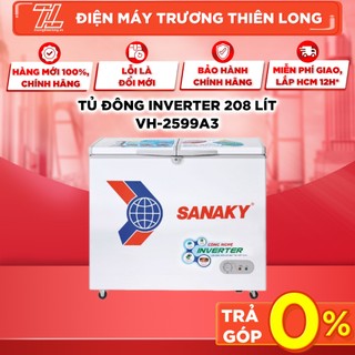 VH-2599A3 - TỦ ĐÔNG INVERTER 208 LÍT SANAKY 2 CÁNH,1 NGĂN ĐÔNG - BẢO HÀNH CHÍNH HÃNG