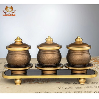 Ly cốc chén nước bằng đồng thờ cúng trang trí cao cấp