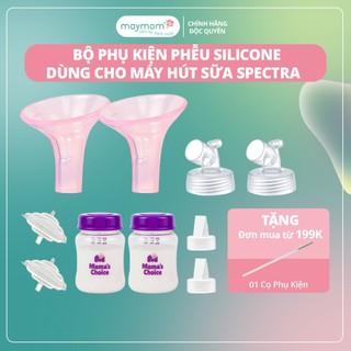 Bộ phụ kiện máy hút sữa spectra, phễu hút sữa silicone êm ái và hiệu quả, nhiều lựa chọn size phễu