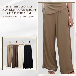 Jima - Quần ống suông cạp chun - Chất thun tăm - Q02 Quần ống suông, chân váy, áo, váy