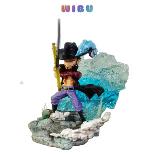 Mô hình One Piece Mihawk ( Mắt Diều Hâu ) cao 12cm , trạng thái chiến đấu , figure mô hình one piece