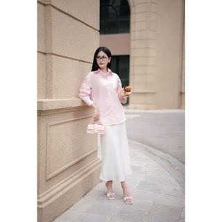 Chân váy lụa dài nữ Nami shirt Meemdy chất lụa hàn