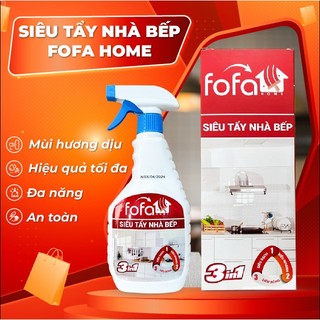 Tẩy dầu mỡ,tẩy nhà bếp, tẩy hút mùi, bếp gas, bếp từ, đáy xoong, đáy chảo FoFa Home 500ml