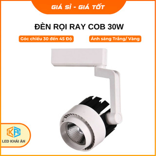 Đèn Rọi Ray 30W Khải Ân, Đèn Rọi Ray Ống Bơ COB Công Suất Lớn 30W Trang Trí, Decor Gắn Tường Trần, Hai Màu Vỏ Trắng Đen