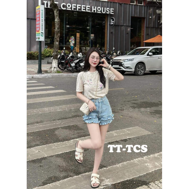 ÁO REN HOA ÉP ĐÁ HÌNH B.,ƯỚM