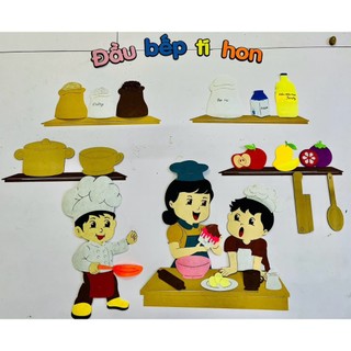 Tranh treo Góc Steam -Góc đầu bếp tí hon