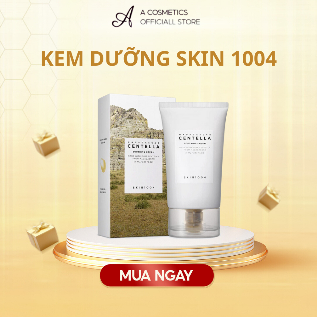 Kem Dưỡng Skin1004 Rau Má, Cấp Ẩm, Làm Sáng Da Và Phục Hồi Da Mụn - Skin1004 Madagascar Centella Cream 75ml