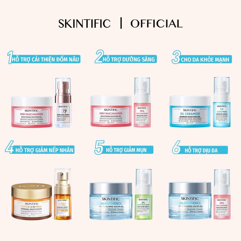 SKINTIFIC Combo 2PCS Set- Kem Dưỡng ẩm 30g/Serum 20ML
