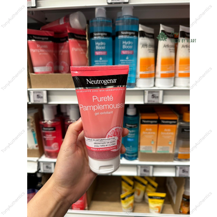 Sữa rửa mặt kết hợp tẩy tế bào chết Neutrogena xanh và hồng tuýp 150ml