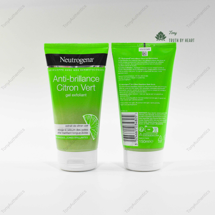 Sữa rửa mặt kết hợp tẩy tế bào chết Neutrogena xanh và hồng tuýp 150ml