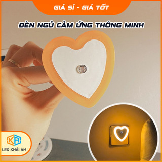 Đèn Ngủ Cảm Ứng Hình Trái Tim Khải Ân, Đèn Ngủ Cảm Biến Thông Minh, Đèn LED Ngủ Trang Trí Phòng Ngủ, Siêu Tiết Kiệm Điện