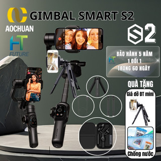 Gimbal Chống Rung Điện Thoại Smart S2 AOCHUAN, Gậy Chống Rung Quay Phim Cao Cấp, Thiết Bị Quay Video