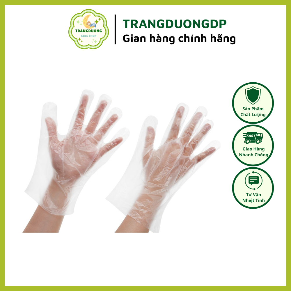 Găng tay nilon hộp 100 chiếc