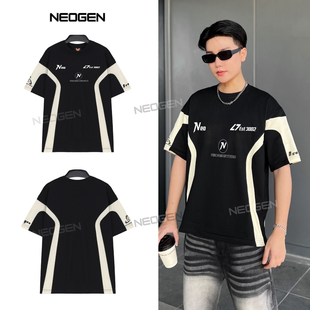 Áo Thun Lạnh Nam Nữ Local Brand Unisex NEOGEN NT15, áo phông cotton tay lỡ, form rộng, cổ tròn phong