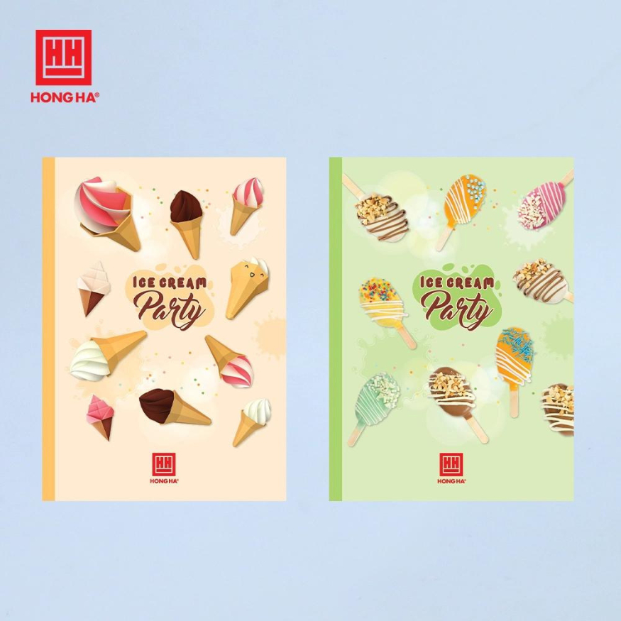 Tập 10 vở kẻ ngang 72 trang Hồng Hà - Vở Ice Cream Party 1093