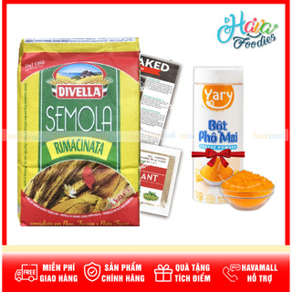 [TẶNG MEN NỞ + CÔNG THỨC] Bột Chuyên Làm Pasta Semola Divella 1kg
