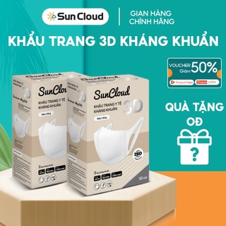  Khẩu trang 3D Mask 3 lớp SUN CLOUD kháng khuẩn chống tia UV ngăn bụi mịn đạt chuẩn y tế 