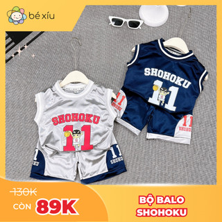 Bộ ba lỗ bé trai đồ sát nách cho bé trai thể thao 3 lỗ JERSEY SHOHOKU mát mẻ, dễ giặt 10-32Kg by BÉ XÍU B57