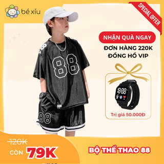 Bộ thể thao NUMER 88 mềm mát với chất vải COTTON JERSEY bé trai 8-26Kg B6