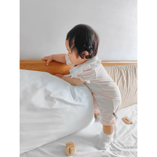 (GRH801) (5-12kg) Bộ đồ liền thân dành cho em bé (Puppy Kids) Romper hồng, Thỏ.