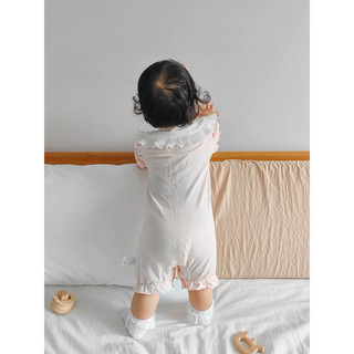 (GRH801) (5-12kg) Bộ đồ liền thân dành cho em bé (Puppy Kids) Romper hồng, Thỏ.