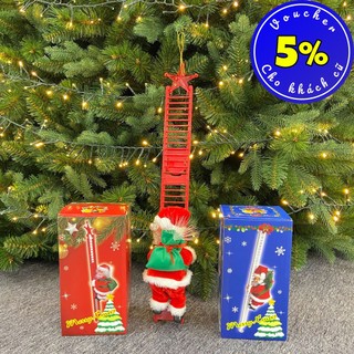Đồ chơi ông già Noel leo cầu thang mới nhất GIÁNG SINH năm nay