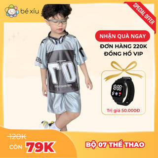  Bộ thể thao NUMER 07 mềm mát vải COTTON JERSEY in cả trước và sau HOT TREND HÈ 2024 B8