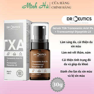 Tinh chất Drceutics TXA Tranexamic Acid 3% + Tranexamoyl Dipeptide-23 30g sáng da mờ thâm sạm nám