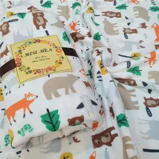 SALE 110k còn 99k.Mền nỉ THỦ RỪNG siêu xinh, văn phòng, du lịch, đi học