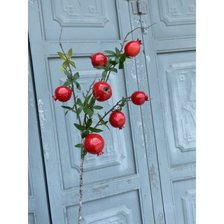 Cành lựu 7 quả cắm bình decor