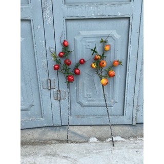 Cành lựu 7 quả cắm bình decor