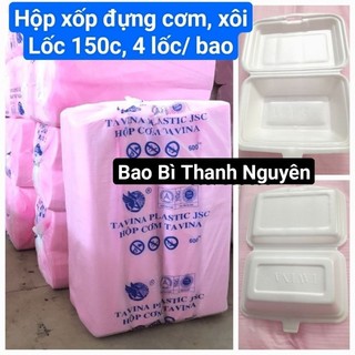 Lốc 150 cái hộp xốp đựng cơm, xôi , bún, bánh ướt ...