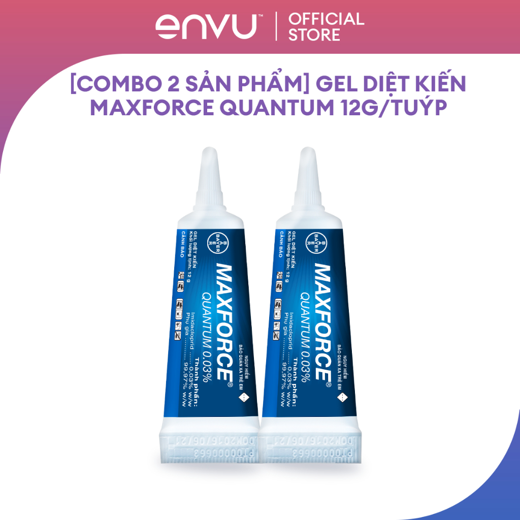 [Combo 2 Sản Phẩm] Gel Diệt Kiến Maxforce Quantum 12g/tuýp