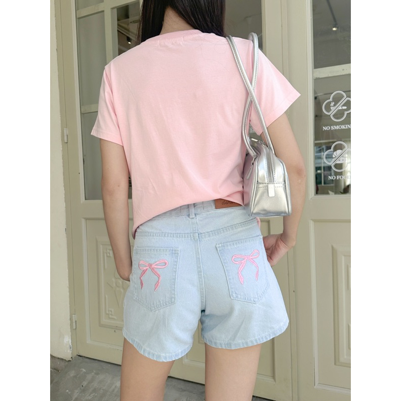 Quần short jean thêu túi nơ Buddies.25