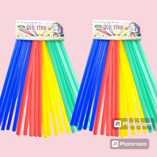 Sỉ 5 vỉ que tính dành cho trẻ em tập tính 1 vỉ 20 que