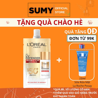 Kem chống nắng x20 thoáng da mỏng nhẹ l'oreal paris uv defender serum 5.5ml spf 50++