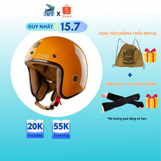 [CHÍNH HÃNG] MŨ BẢO HIỂM 3/4 ROYAL M20C VÀNG - Tapu Shop