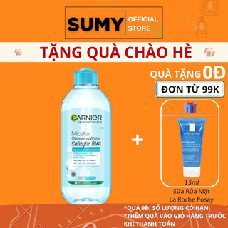 Nước tẩy trang garnier cho da dầu mụn salicylic bha micellar 400ml - sumy