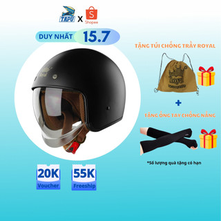 [CHÍNH HÃNG] MŨ BẢO HIỂM 3/4 ROYAL M139 KÍNH ÂM - Tapu Shop