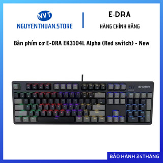 Bàn phím cơ e-dra ek3104l alpha - hàng chính hãng bh 24 tháng