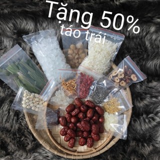 ( Có hoa mộc) Set chè dưỡng nhan 14 vị, túi zip cứng 500g, tặng kèm phần quà tự chọn